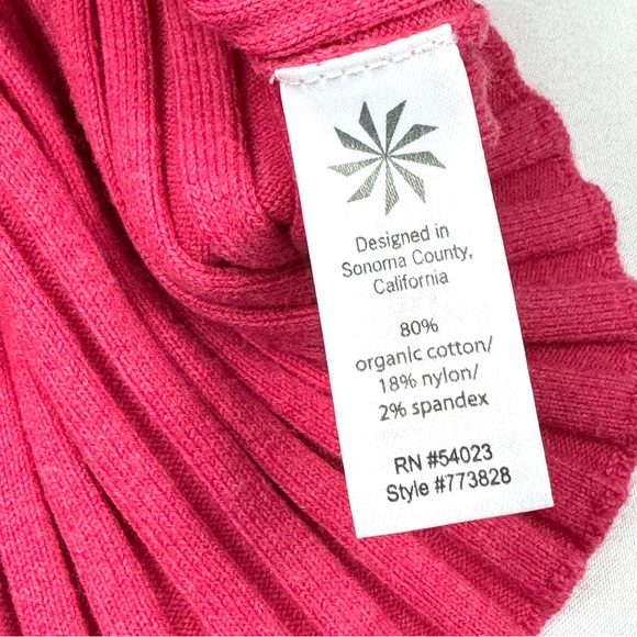 ATHLETA Demi Sleeve Organic Cotton Ribbed Knit Turtleneck - Picture 8 of 9
